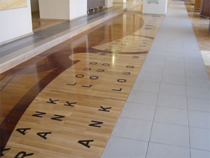 Custom Floor inlay for commercial project About Czar Floors