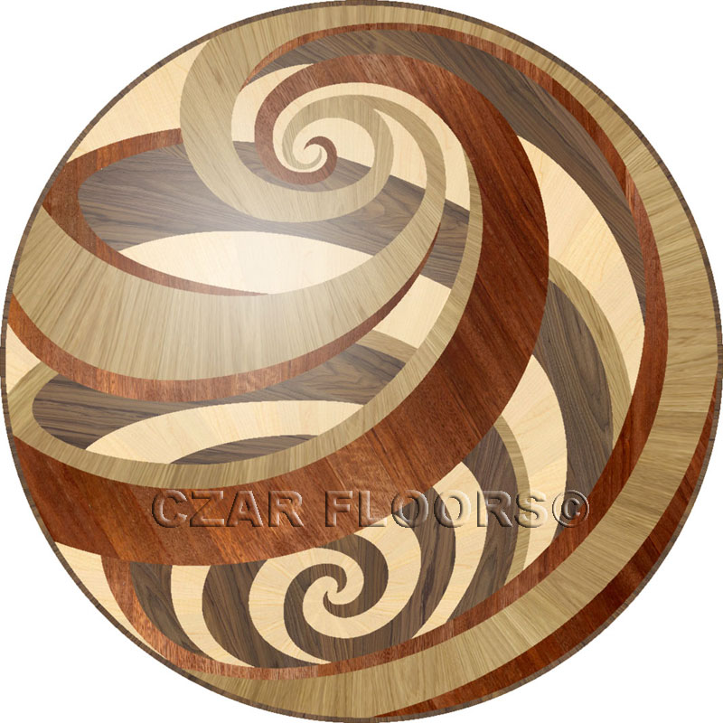 Wood Medallions Model Vortex Custom Stone Flooring Czar Picture Of Vortex In Wood Medallions