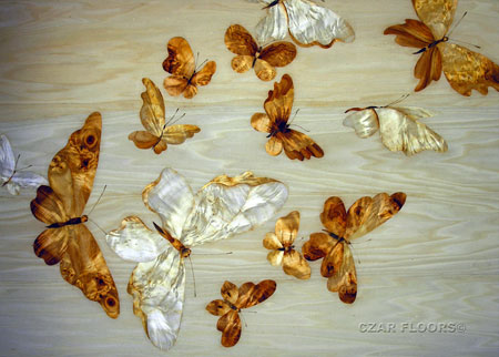 Marquetry, Model: Butterflies | Custom Wood, Stone ...