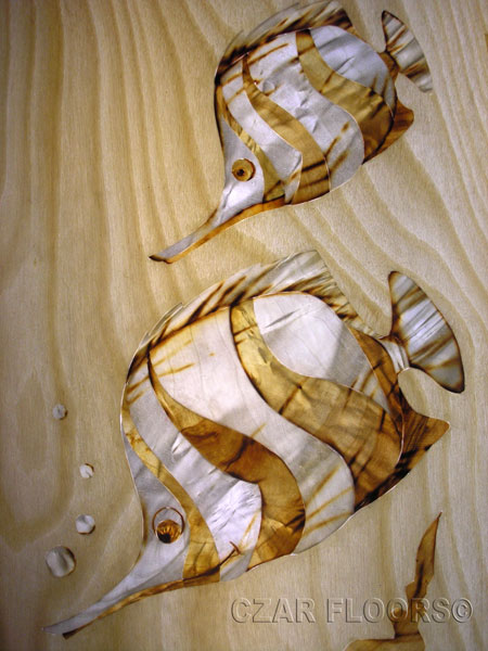 Marquetry, Model: Butterflyfish | Custom Wood, Stone ...